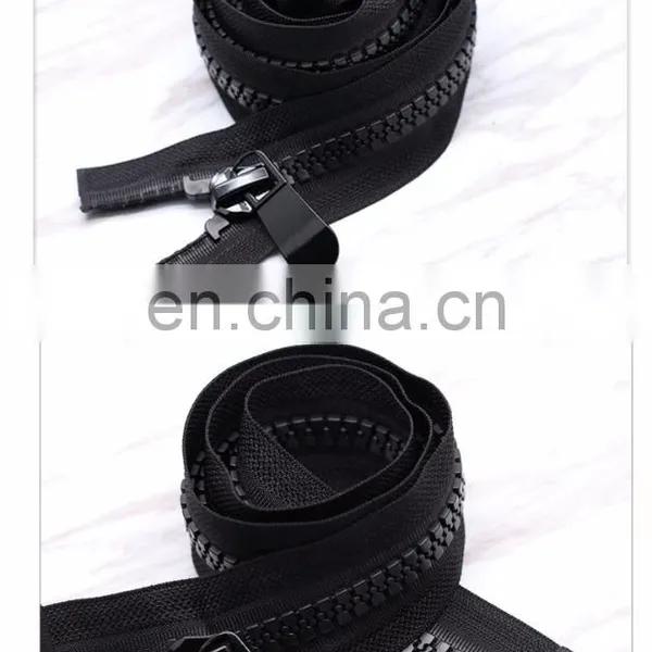 Wholesale Price Plastic Material and Eco-Friendly Feature Black Zipper photo-4
