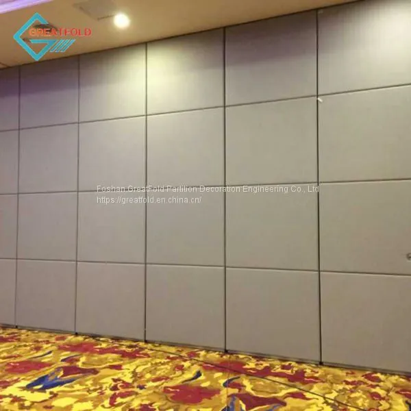 Chile Hotel Movable Partition Wall Acoustic Wooden Hanging Folding Partition Wall With Variety Color photo-2