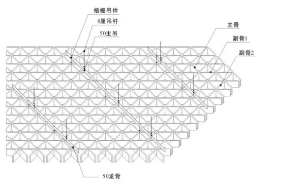 Aluminum Metal Grille Indoor Metal Grid Ceilings Aluminum photo-3