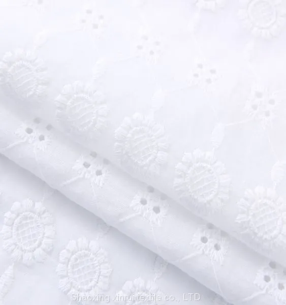 Bridal Lace Embroidery Swiss Cotton Voile Embroidered Fabric Wholesale photo-3