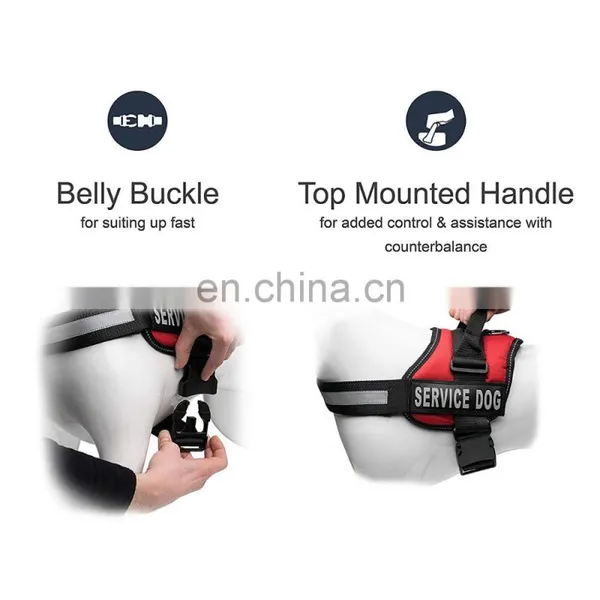 Dog Vest Harness Dog Body Padded Vest Dog Harness With Hook and Loop Straps and Handle Comfort Control for Large Dogs photo-4