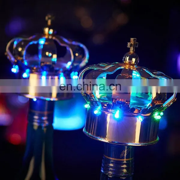 Modern Design Nightclub Bar Led Lighting up Crown Champagne Bottle Sparklers