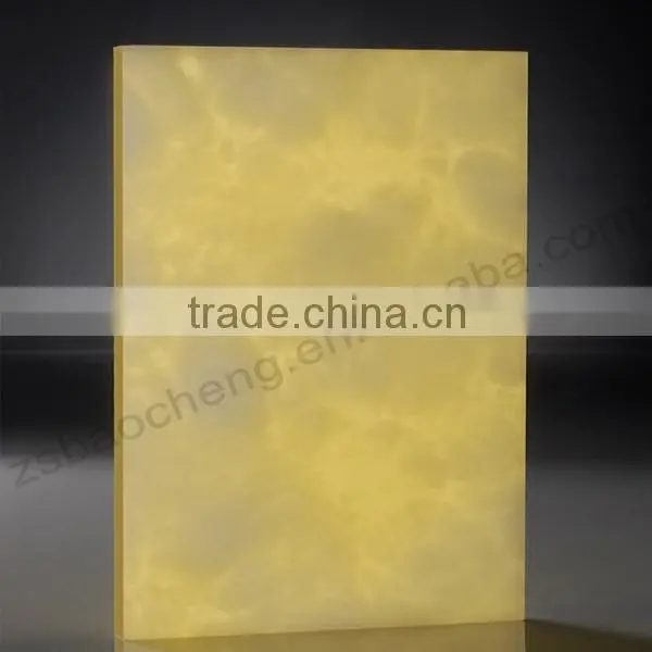 2015 New Design Artificial Decorative Backlit Resin Panel photo-2