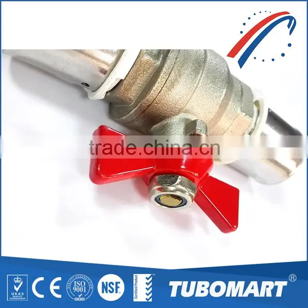 2016 High Pressure Drz Small Gas Valve 3 Way Gas Butterfly Ball Valve photo-2