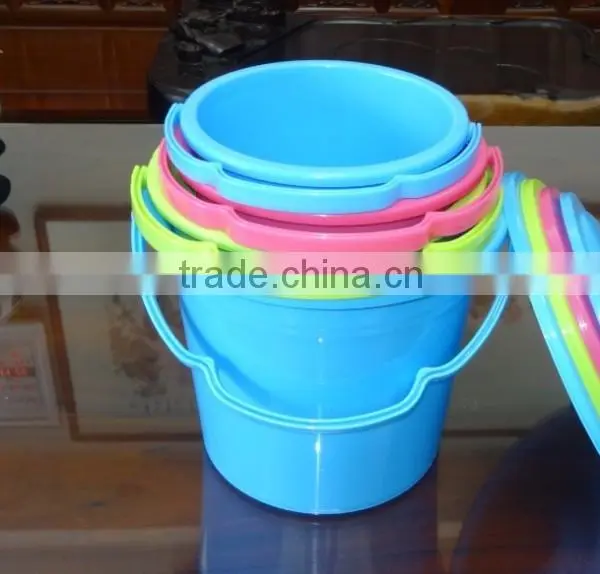 3L Round Plastic Bucket With Lid, Plastic Barrel and Pail photo-2