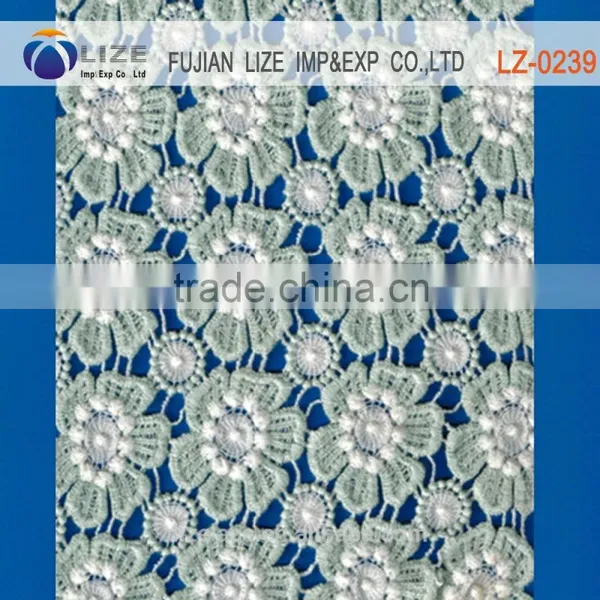 Nylon/rayon Two-tone Geometric Chemical Lace Fabrics photo-2