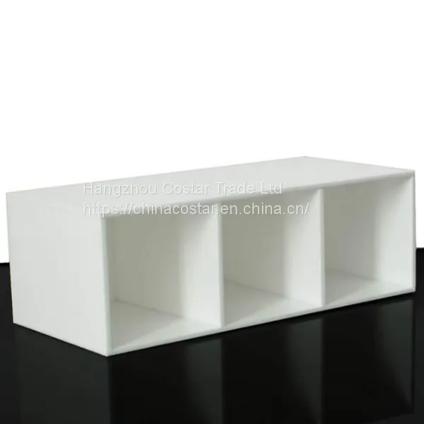3 Slot Acrylic Cosmetics Brushes Storage Box Clear Makeup Brush Holder Organizer photo-3