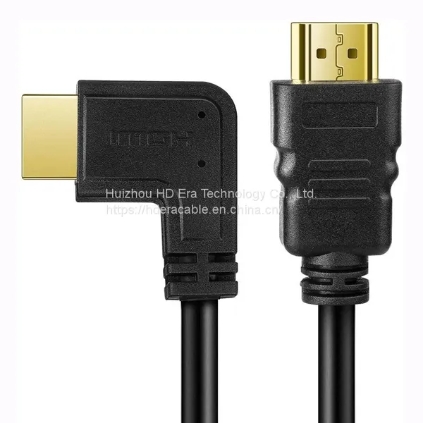 Hdmi To Hdmi Cable 1.4v 2.0v 4K 90 Degrees Right Angle USB Type for Computer photo-3