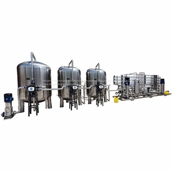 Customized 10 Tons per Hour Big Capacity Automatic Two Stage Reverse Osmosis Water Purification Equipment Ro Water System