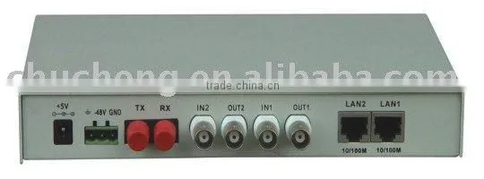 PDH optical terminal Transfer 2 E1 and 2 10/100M Ethernet signal through fiber CCPDHT2E1