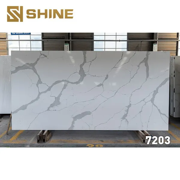 Modern Design Artificial Quartz Slab Wide Range for Villa Bedroom Hotel Bathroom Kitchen Table Top Indoor Use Enhanced