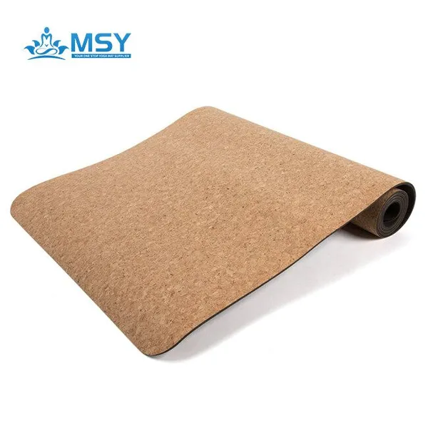 New Arrival Eco Friendly Custom Print Anti Slide Private Label Exercise Organic Cork Yoga Mat photo-2