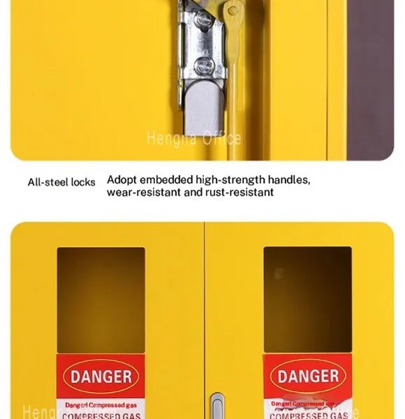 1900mm Single Gas Cylinder Cabinet for Research Universities, Intelligent Gas Leakage Detection & Automatic Fan System photo-4