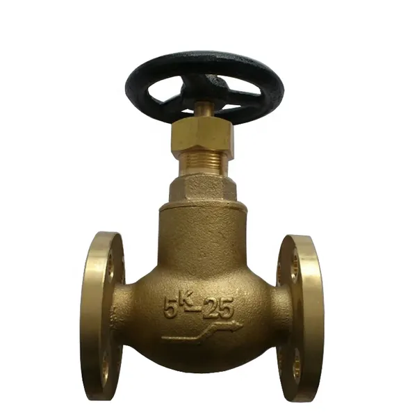 Marine Globe Valve JIS 10K50 5K50 Bronze Flange Stop Globe Valve Factory photo-2