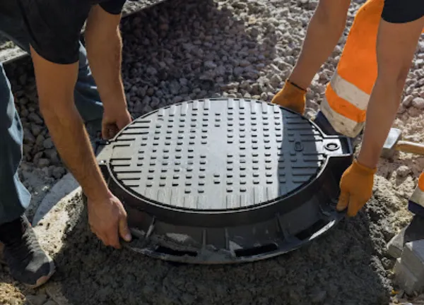 Ductile Iron Manhole Cover 500x500mm for Road Drainage photo-3