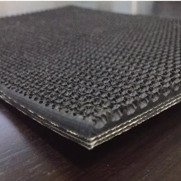 2ply Rubber Conveyor Grip Texture Top Rough Anti-Slip Conveyor Belt photo-5