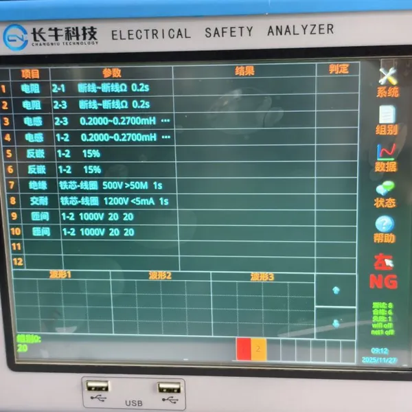 Motor Stator Resistance/insulation/hipot/Inter-Turn Parameter Tester Performance Measuring Instrument photo-4