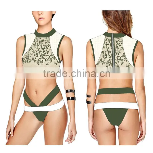 (ODM/OEM Factory)Custom Tankinis Set Sexy Bodysuit COMIC SWIMSUIT Digital Printing Swimwear Women, Girl Swimwear photo-5