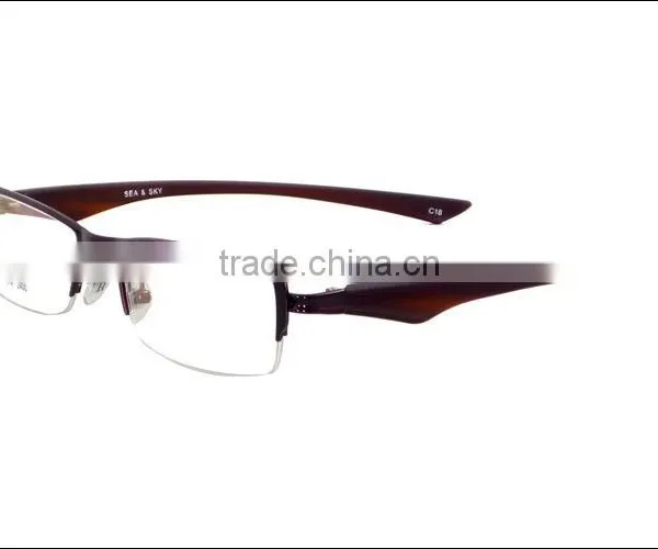Fashion Design Half Rim Metal TR90 Men Eyeglasses Frame photo-2