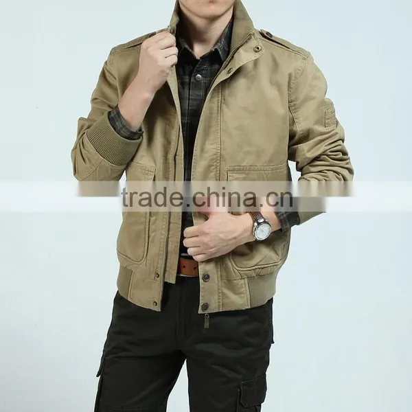 Men's Army Green Winter Garments Leisure Coat Plus Size Clothing photo-3