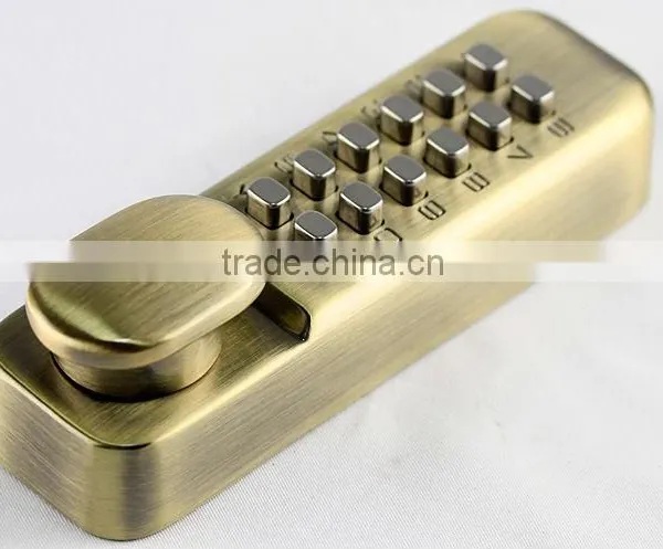 OSPON Mechanical Pushbutton Combination Lock Antique Brass OS20B photo-2