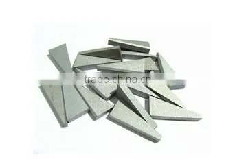 Triangle Tungsten Carbide Wear Strip , Carbide Brazing Strip for Wood Cutting photo-3