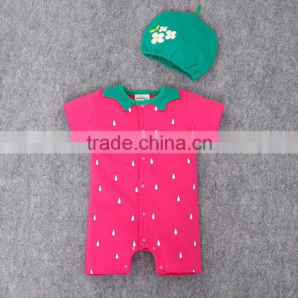2016 Hot Sale Boutique Baby Clothes Summer Boys Romper Short Sleeve Animal Printed Toddlers Romper Suit photo-3