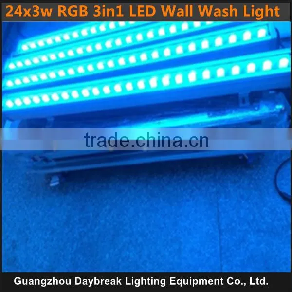 LED Wall Wash Light 24x3w RGB 3in1 Dmx512 IP65 Hand in Hand Connect