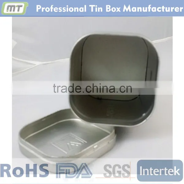 Metal Square Tin Box With Clear Window Top for Watch Package photo-6