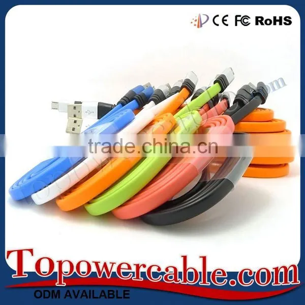 Factory Supplies Noodle Flat Usb Charging Data Cable For Andriod Smart Phones photo-6
