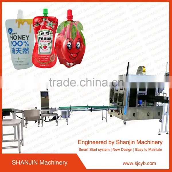 Liquid Detergent Doypack Spout Pouch Filling Packing Machine/Jelly/Milk Pouch Capping Machine photo-2