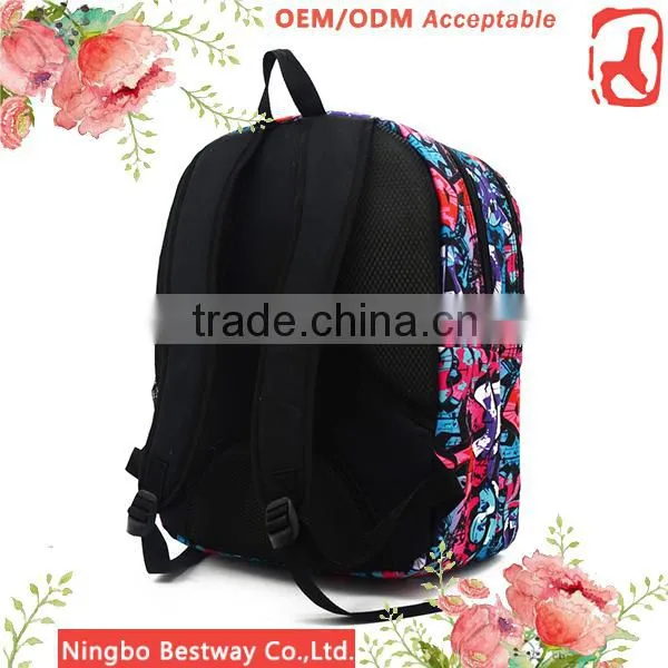 Young People Daily Backpack, Top Roll Canvas Rucksack Backpack for Girls photo-4