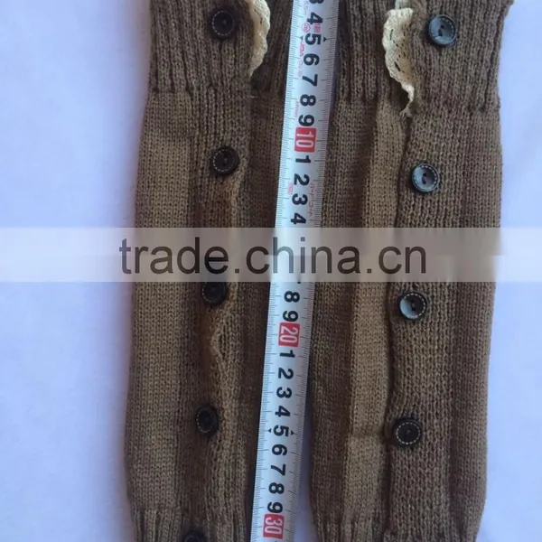 Fashionable Wholesale Lace Leg Warms Boot Cuffs With Button photo-3