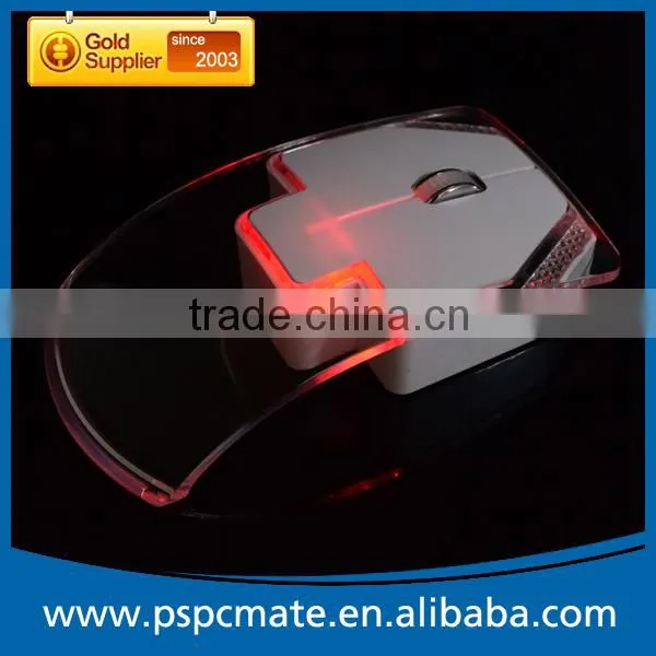 Computer Transparent Colorful LED Wireless Mouse photo-6