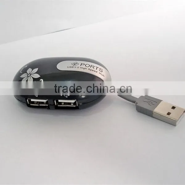Promotional Gift Computer 4 Port Usb Hub With Hidden Cable photo-4