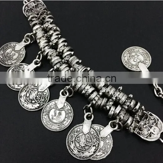 >>New Design European Handmade Beach Jewelry Coin Bracelet/ photo-3