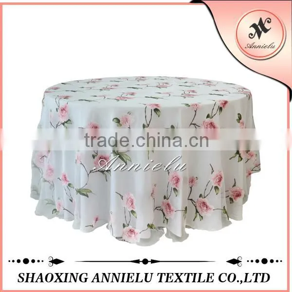 2016 new style burnt discharge table cloth for wedding