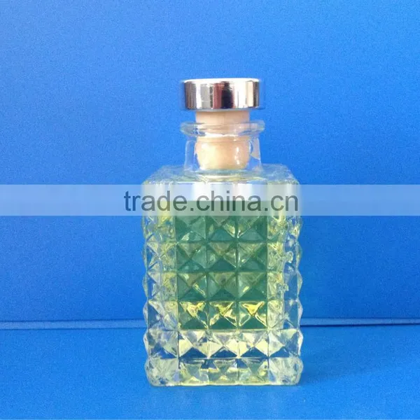 Best Selling Products Fancy Square Cube Decorative Reed Diffuser Bottle photo-2