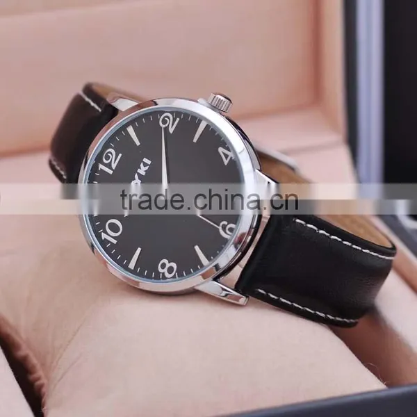 Classic Genuine Leather EYKI Brand Men Watches Water Resistant Women Quartz Watch photo-4