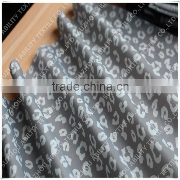 Leopard Sublimation Print Silk Dress Fabric photo-5