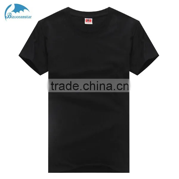 Plain T-shirt Blank T-shirt High Quality 100%cotton Cheap Fashion Round Neck T-shirt photo-4