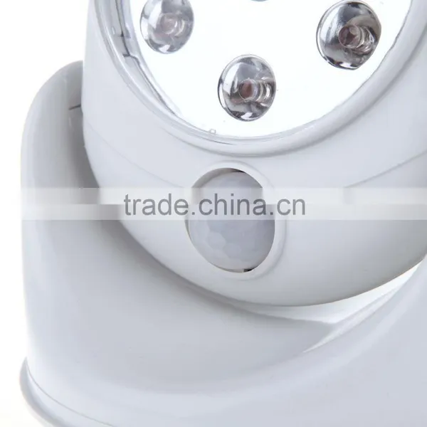 Cordless Activated Motion Sensor Night Lights 360 Degree Rotation 7 LED Light (Require 4 * AA Batteries) photo-2