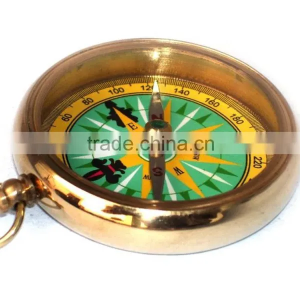 Brass Locket Compass -Gift Compass - Pocket Compass 13498 photo-6