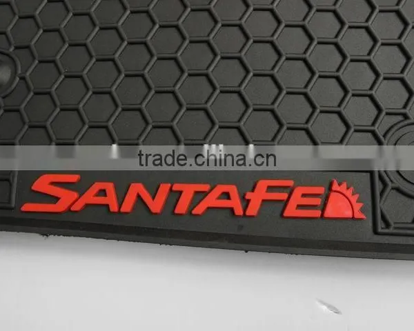 Easy Clean 4pcs Car Floor Mats For HYUNDAI SANTAFE photo-4
