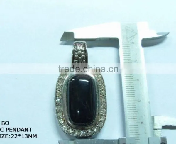 SGJGEMS PD08015BO 925 Sterling Jewelry Silver Bezel Gemstone Connectors