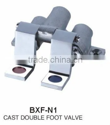 Cast Double Foot Valve + Commercial Sink