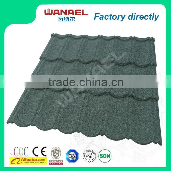 Classical Wanael Heat-resistant Stone Coat Roof Tile/zluzinc Roof/wood House Roof photo-2