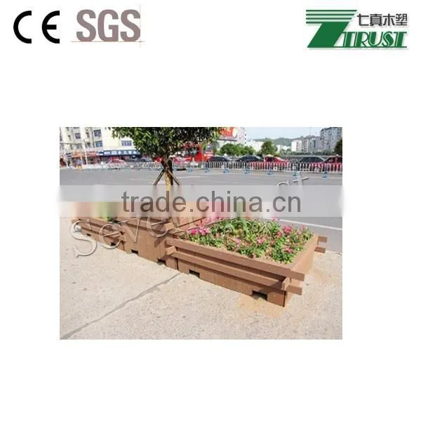 Teak Wpc Flower Pot photo-2
