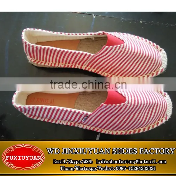 New Design Women Canvas Shoes With Jute Sole