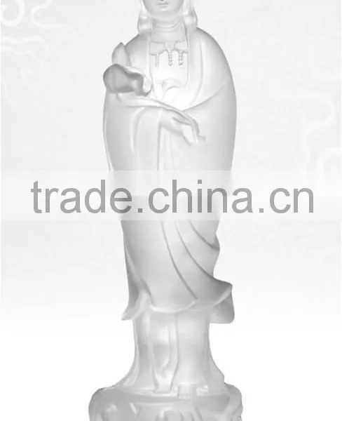 Manjushri Bodhisattva Buddhism Statue Liuli Colored Glaze Wholesale photo-6